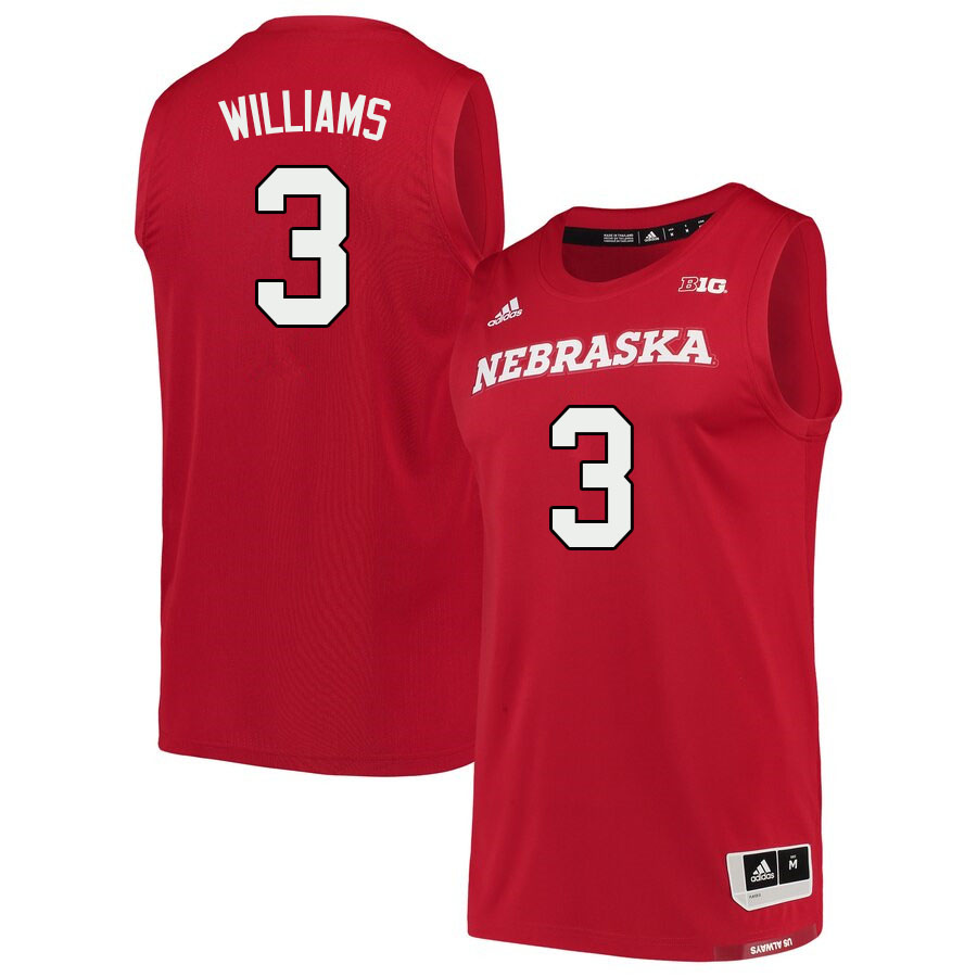 Men #3 Brice Williams Nebraska Cornhuskers College Basketball Jerseys Stitched Sale-Scarlet - Click Image to Close